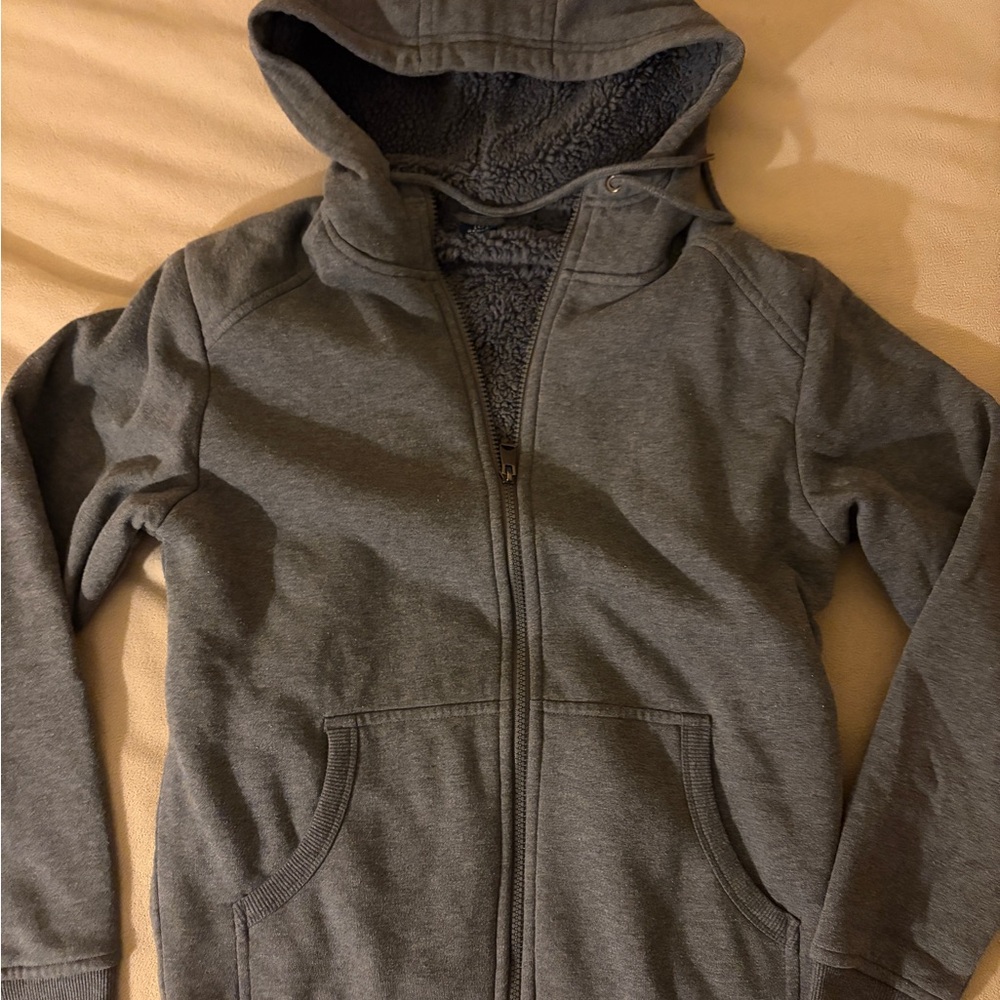 Dark Gray Zip-Up Hoodie